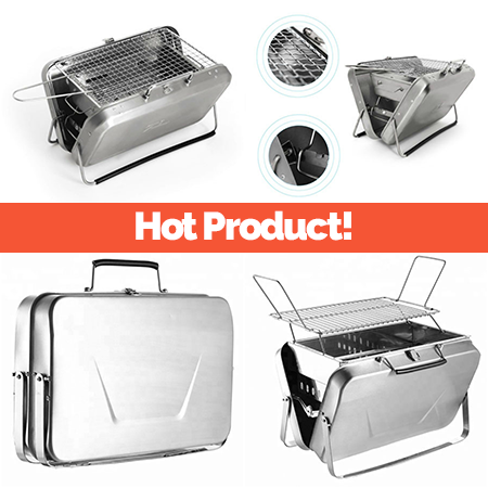 ™ActiveGrill - Ultra Portable Handheld Charcoal Grill by SOMMS